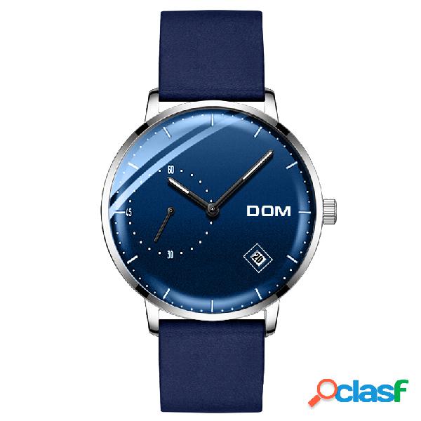 Reloj de pulsera de cuarzo casual DOM M-302 Fecha de