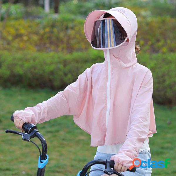 Ropa de gorra de ciclismo Ropa de mantón de sol Cubierta de