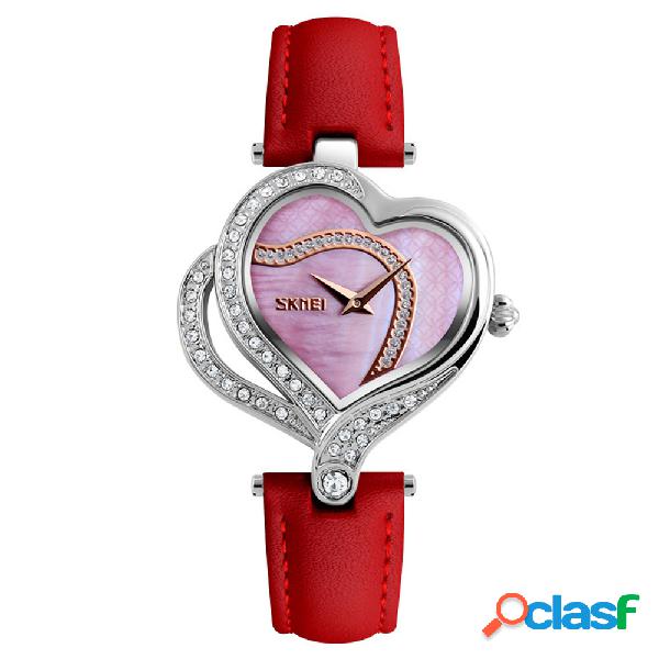 SKMEI Sweet Love Heart Relojes de moda Relojes de pulsera de