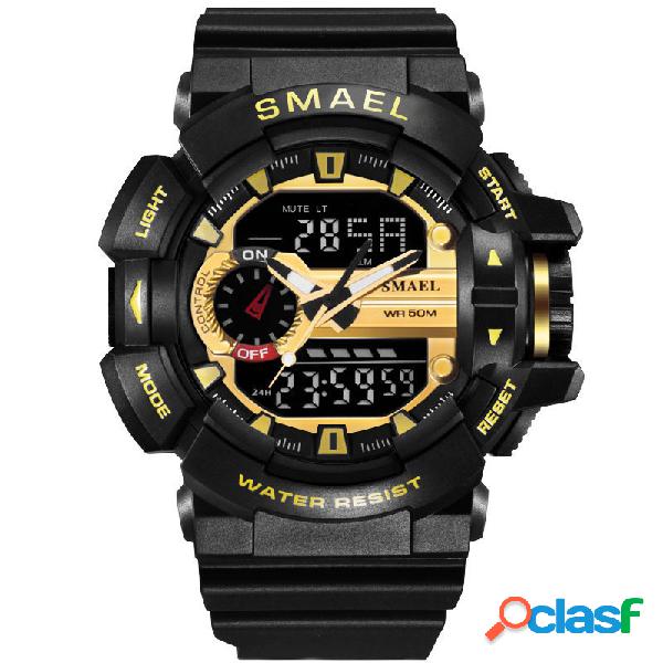SMAEL Mens Watches Chronograph Luminous Waterproof reloj