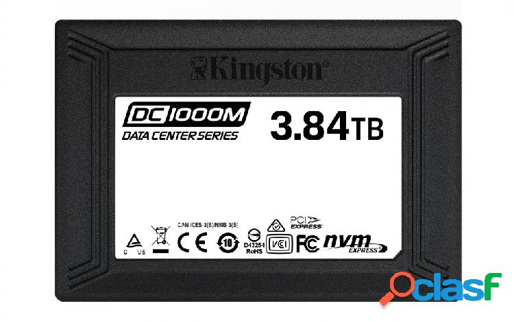 SSD Kingston DC1000MN VME, 3.84TB, PCI Express 3.0, U.2