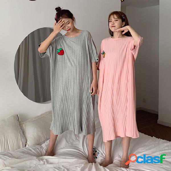 Season New Women's Korean Fruit Pits Inicio Pijamas Camiseta