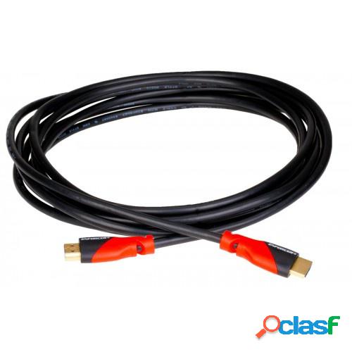 Seco-Larm Cable HDMI Macho - HDMI Macho, 1 Metro, Negro/Rojo