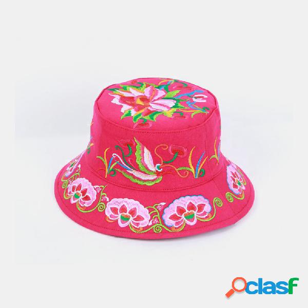 Sol bordado Sombrero Completo bordado estilo étnico para
