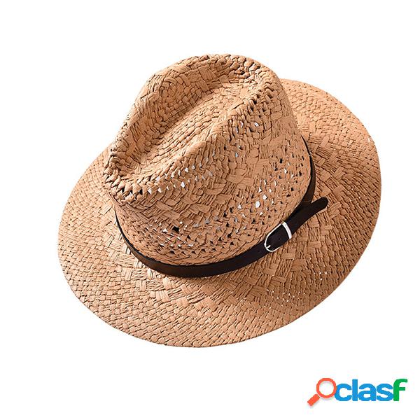 Sombrero de jazz plegable unisex de verano Sombrero de sol