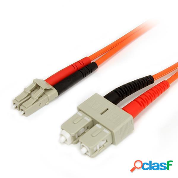 StarTech.com Cable Fibra Óptica Multimodo LC Macho - SC