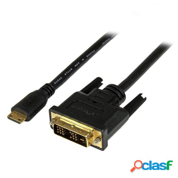 StarTech.com Cable Mini-HDMI - DVI-D Macho, 3 Metros, Negro