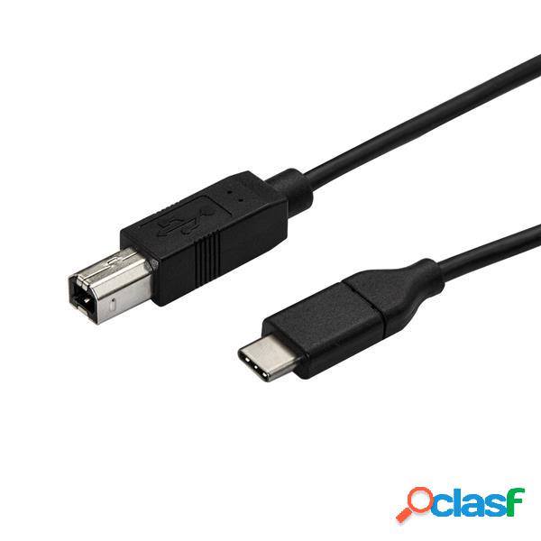 StarTech.com Cable USB-C Macho - USB-B Macho para Impresora,