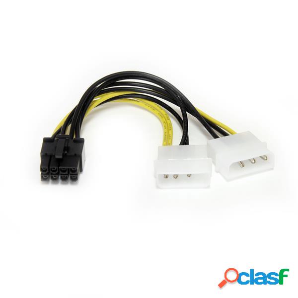 StarTech.com Cable de Poder 2x LP4 4pin Macho - PCI-E 8pin