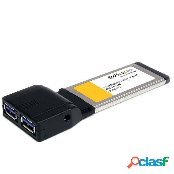 StarTech.com ExpressCard ECUSB3S22, 5Gbit/s, 2 Puertos USB