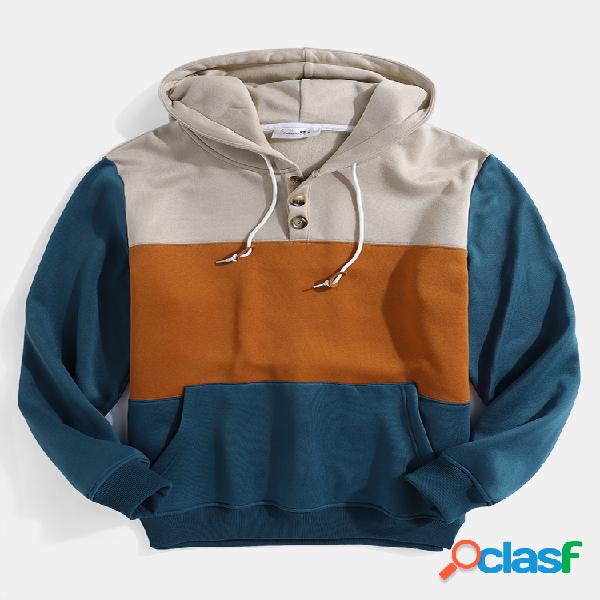 Sudaderas con capucha con cordón de bolsillo con bolsillos