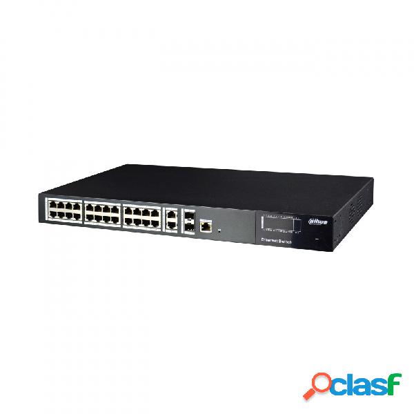 Switch Dahua Fast Ethernet PFS4228P370, 28 Puertos