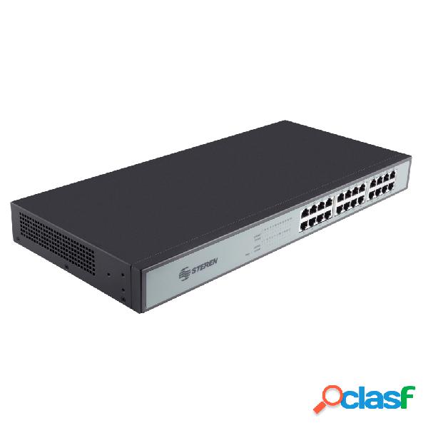 Switch Steren Fast Ethernet SWI-024, 24 Puertos 10/100Mbps,