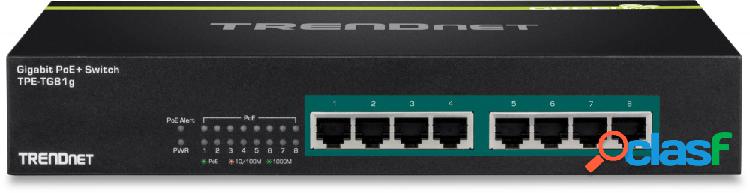 Switch Trendnet Gigabit Ethernet TPE-TG81g, 8 Puertos