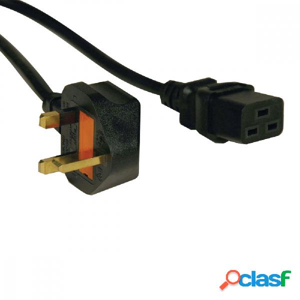 Tripp Lite Cable de Poder C19 Macho - BS 1363 Hembra, 2.4