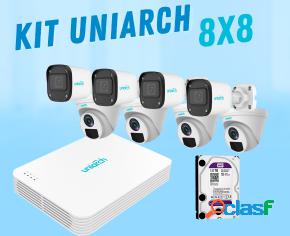 Uniarch Kit de Vigilancia UNIARCH 8 4MP de 4 Cámaras IPC