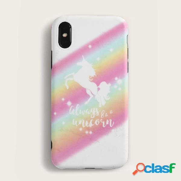 Unisex Mujer Marble Rainbow Patrón Cute Phone Caso Para