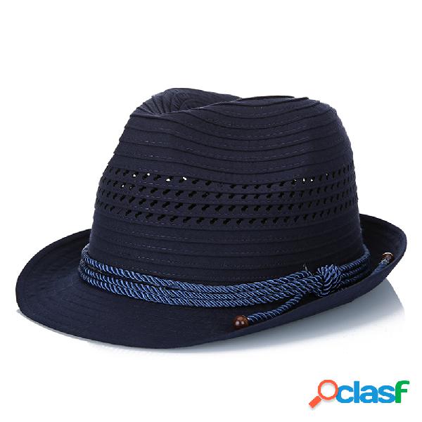 Unisex Poliéster Sólido Rayas Moda Jazz Sombrero Ocio