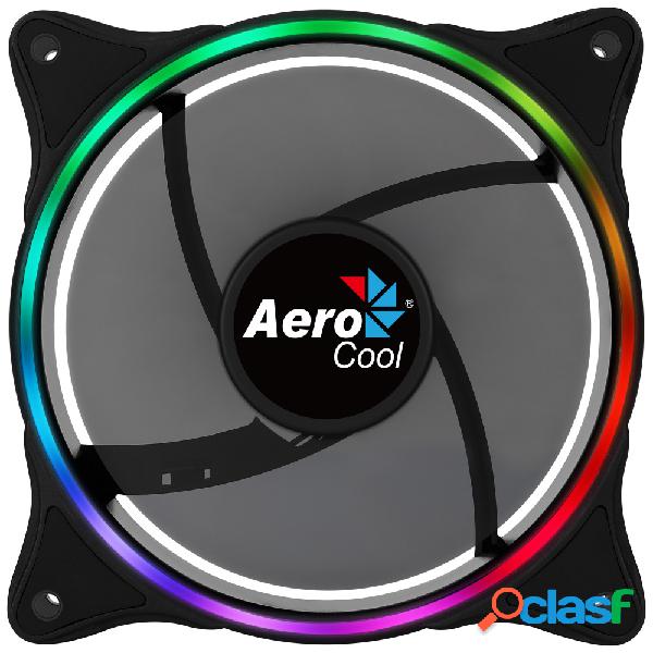 Ventilador Aerocool Eclipse 12 RGB, 120mm, 1200RPM, Negro