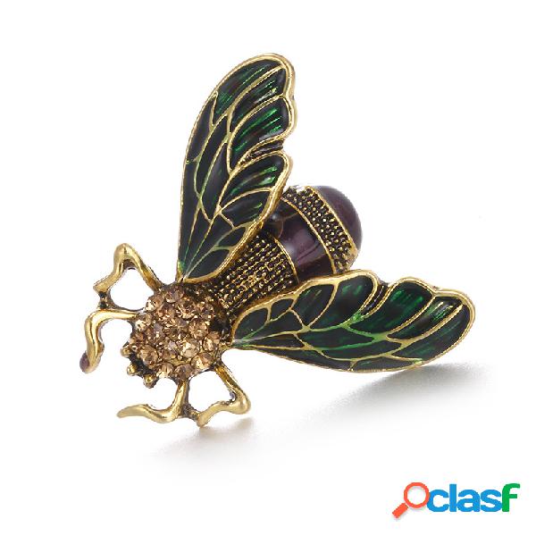 Vintage Cicada Insecto Broches Pins Steampunk Bronce