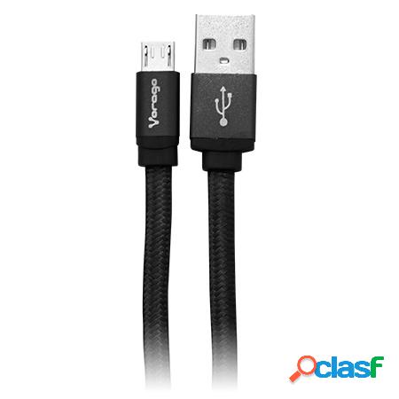 Vorago Cable USB Macho - Micro-USB Macho, 2 Metros, Negro