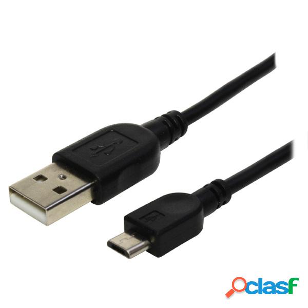 X-Case Cable USB A Macho - Micro USB B Macho, 1 Metro, Negro