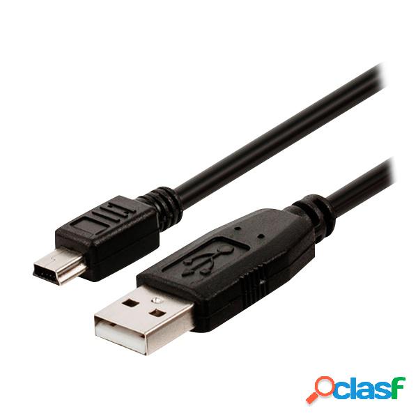 X-Case Cable USB A Macho - Mini-USB B, 1 Metro, Negro