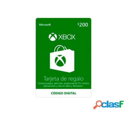 Xbox Gift Card / Tarjeta de Regalo, $200 - Producto Digital