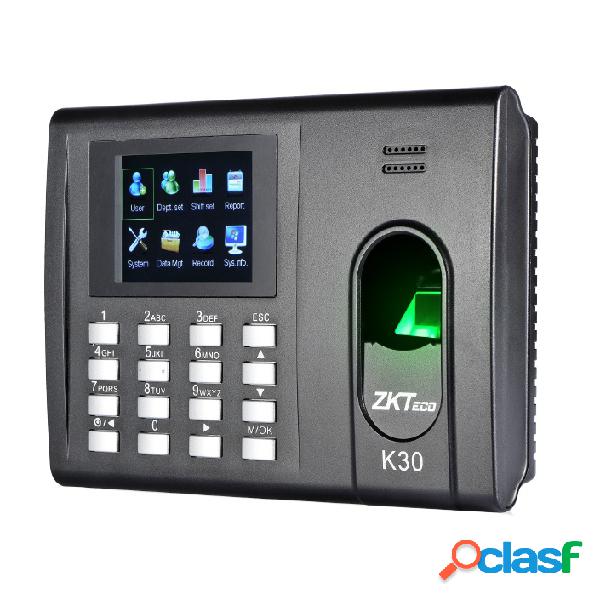 ZKTeco Control de Acceso y Asistencia Biométrico K30, 1000