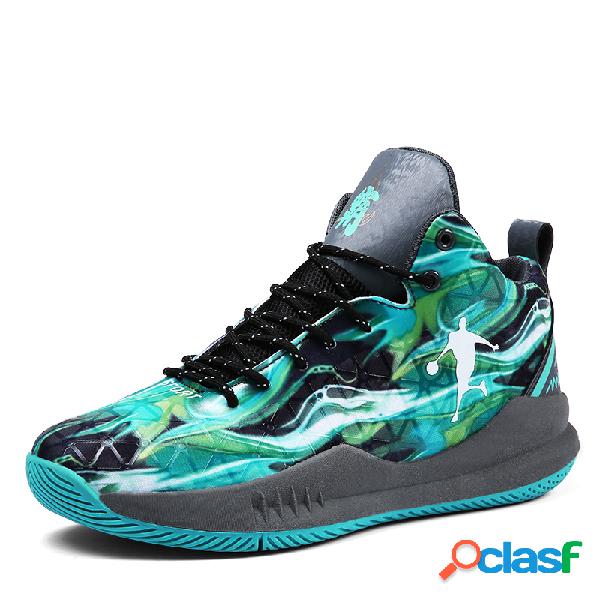 Zapatillas de baloncesto con cordones antideslizantes