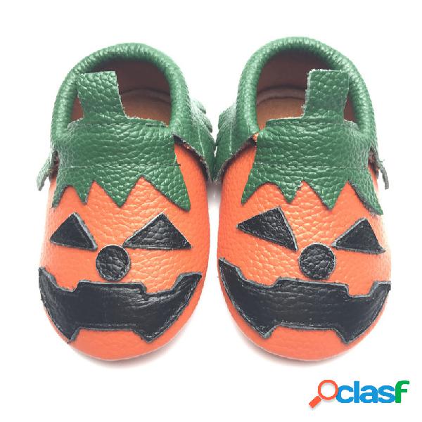 Zapatos unisex para niños pequeños Calabaza de Halloween