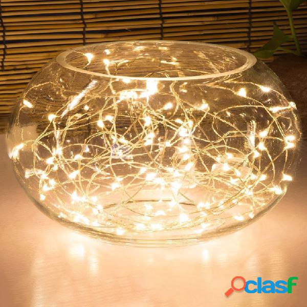 10 M 100 LED Luces de Hadas de Cadena de Cobre Impermeables