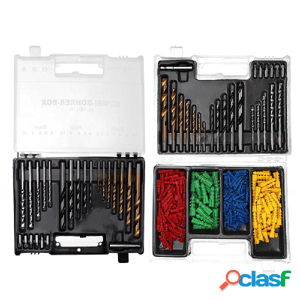 24pcs / 300pcs 2-10mm HSS Twist Drill Bit Set Métricas