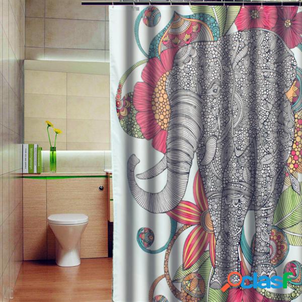 59x71 pulgadas elefante hermoso diseño impermeable tela