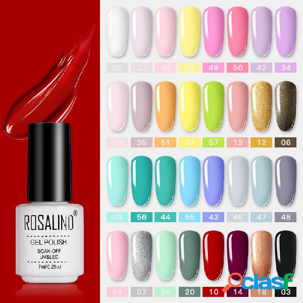 7ml Fototerapia Uña Esmalte Gel Color sólido de alta