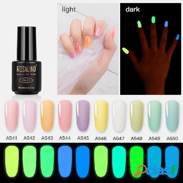 7ml Uña Luminoso Gel Manicura Brilho Pegamento fluorescente