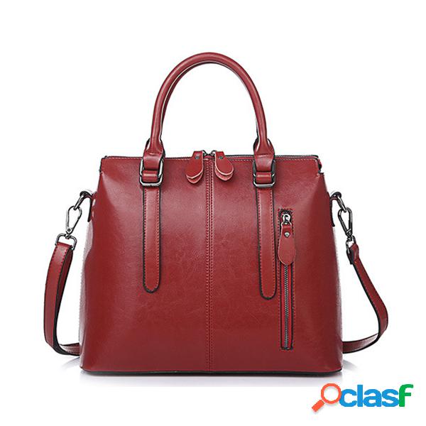 Bolso bandolera elegante de cuero vacuno para mujeres