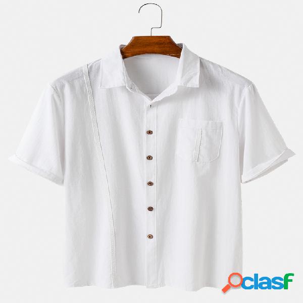 Camisas casuales ligeras de bolsillo transpirables de