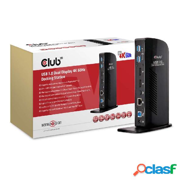 Club 3D Docking Station CSV-1460 USB, 6x USB 3.0, 2x
