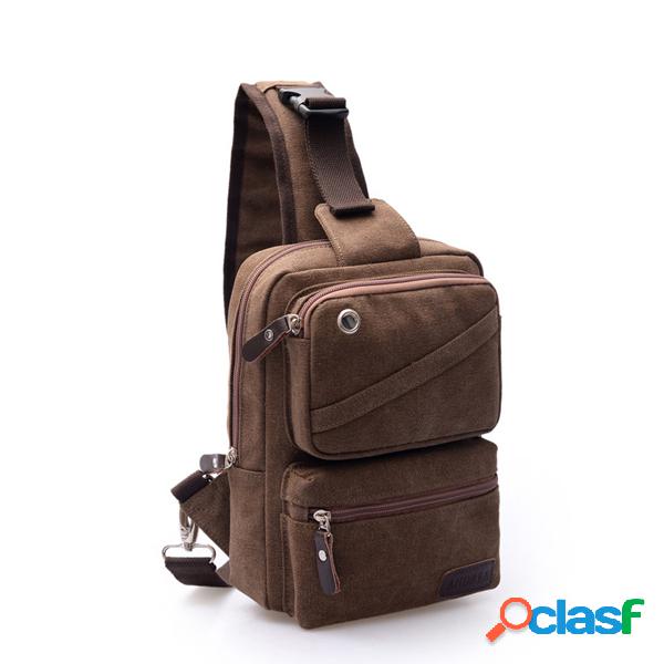 Cofre de gran capacidad Bolsa Lona multifuncional Crossbody