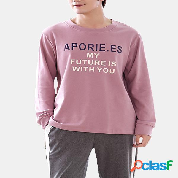 Conjunto de pijama de algodón con estampado divertido para