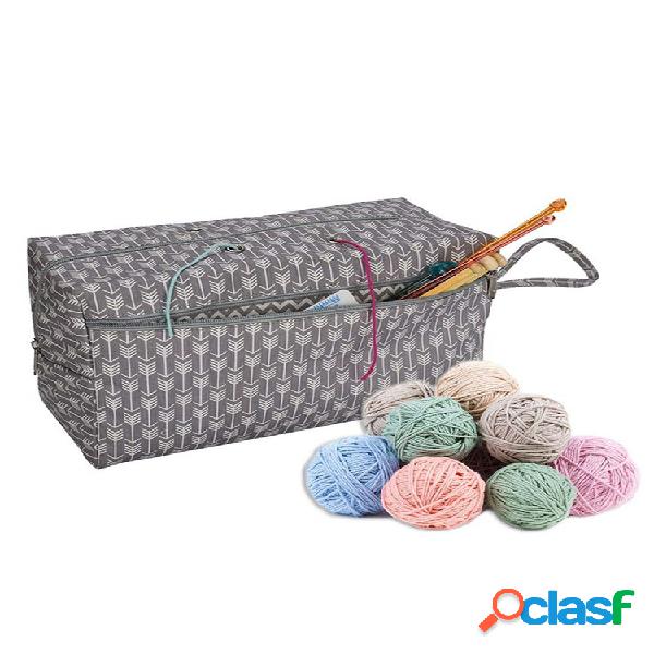 Crochet herramienta Almacenamiento de lana Bolsa