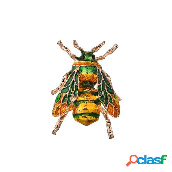 Cute Bee Pins Animal Dripping Oil Broches Pins Joyería de
