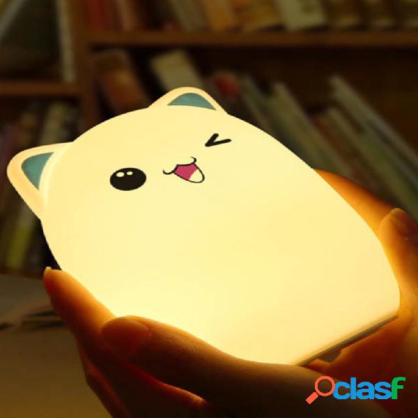 Cute Night Light Adorable Cartoon Bear en forma de lámpara