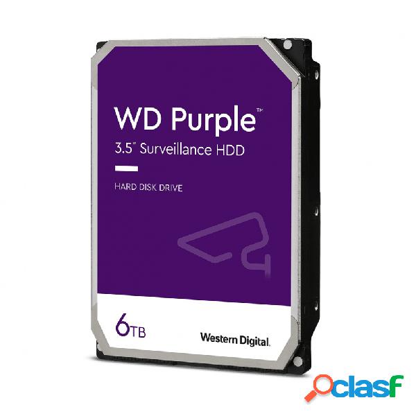 Disco Duro Interno Western Digital WD Purple 3.5", 6TB, SATA
