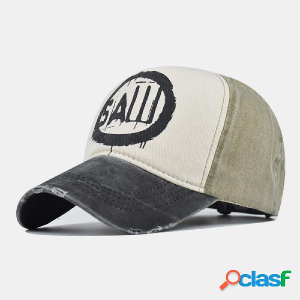 Gorra De Béisbol Retro De Mezclilla Lavada Para Hombre Y