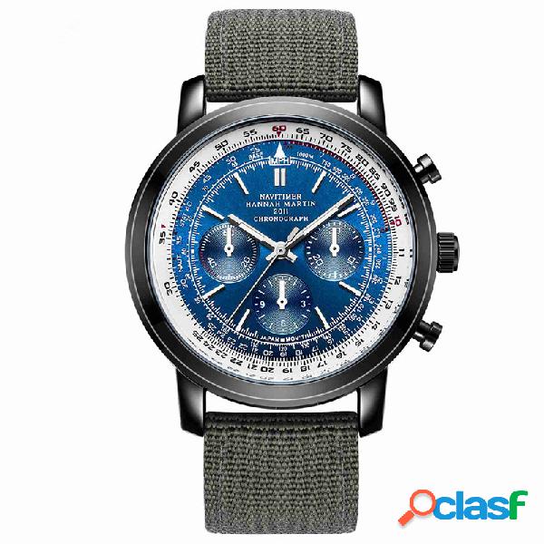 HANNAH MARTIN Luxury Pilot Watches Sports Men Relojes