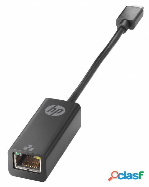 HP Adaptador USB-C Macho - R-J45 Hembra, Negro
