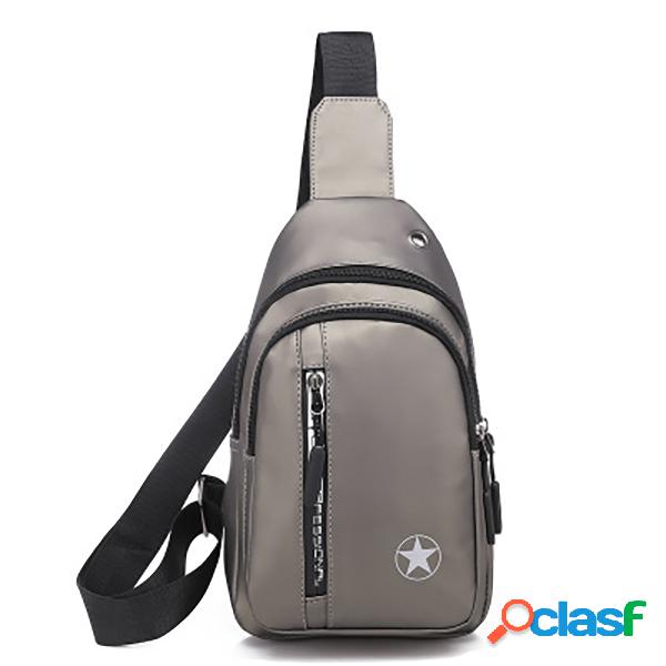 Hombres Oxford Casual Cofre Bolsa Travel Crossbody Bolsa