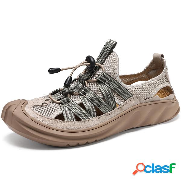 Hombres transpirables antideslizantes casuales Playa zapatos